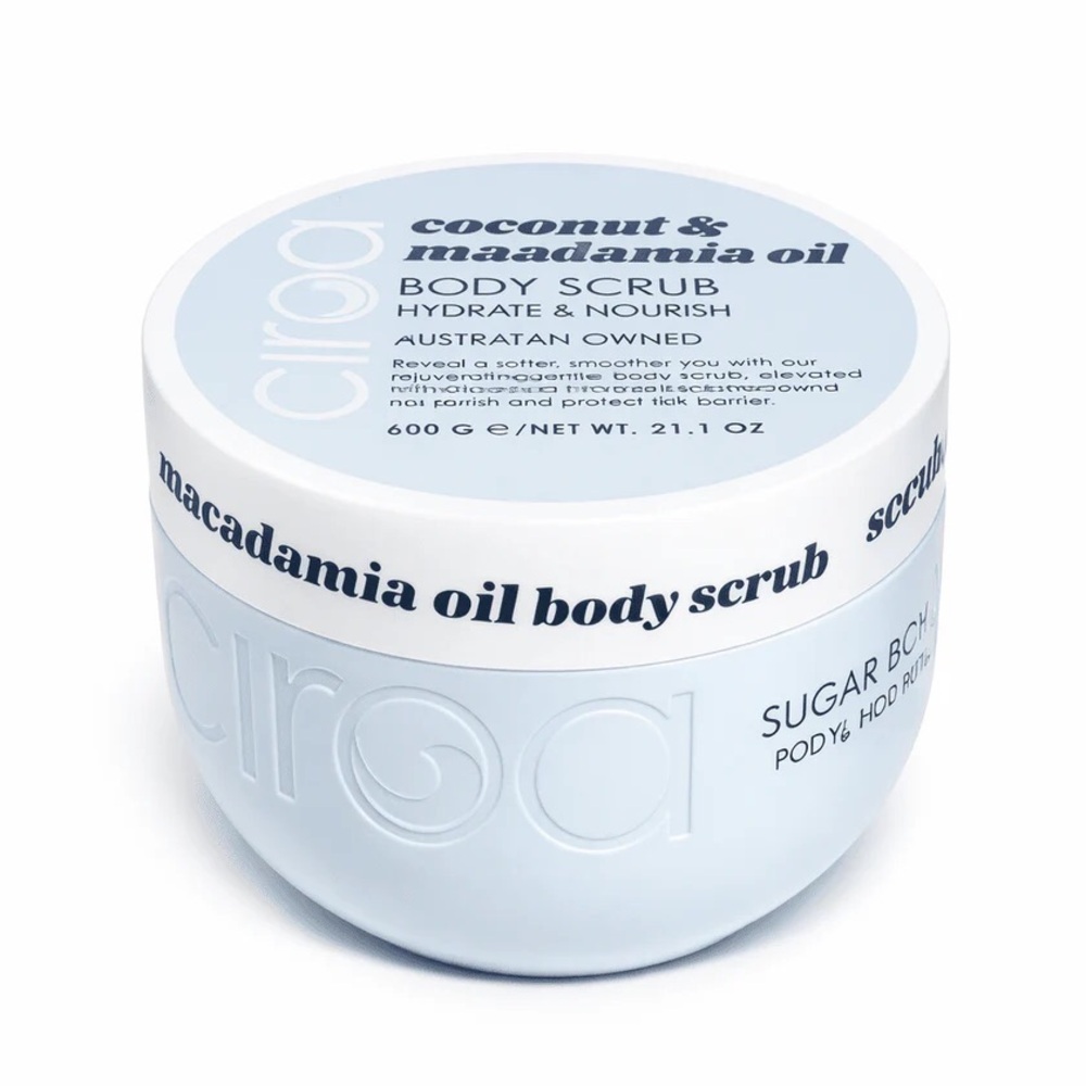 CIROA Body Scrub Coconut and Macadamia Oil, NWT, 15.8oz